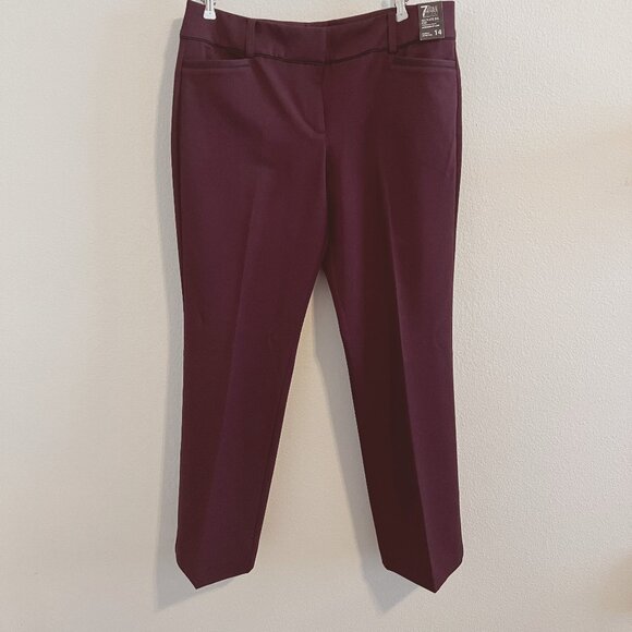 NY&Co 7th Ave Design Studio Signature Fit Slacks - Sz 14 (NWT) - Picture 1 of 6